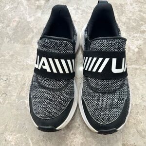 Under Armour Kids Black and White Sneakers